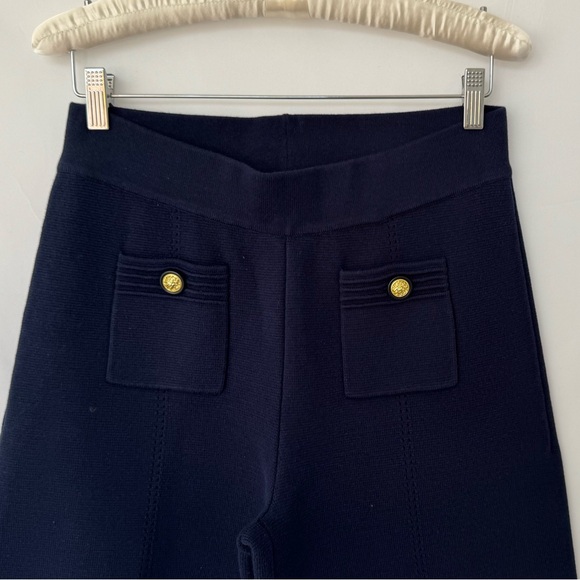 L'AGENCE Navy Wide-Leg Pants Madrid - Picture 7 of 9
